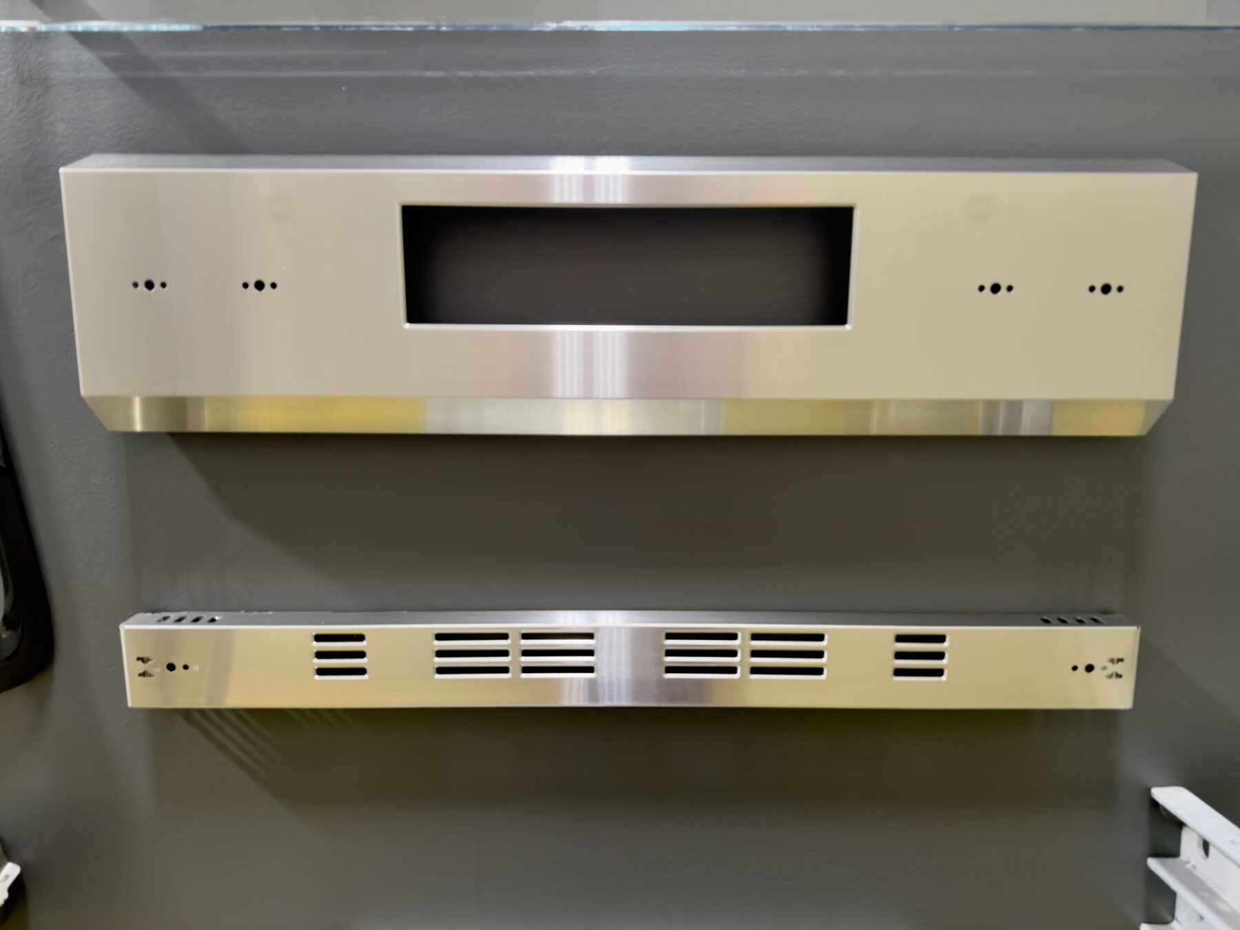 Display of appliance components manufactured by Big Rapids Products